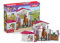 SCHLEICH Box mit Hannoveraner Stute und Australian Shepherd, Pferdefigur und Zubehör, 72218 Horse Club, ab 5 Jahren