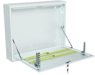 Stalflex CCTV Server Netzwerkschrank 19 Zoll 2U - Serverschrank Hergestellt aus hochbelastbarem Metall - Computer- & Server-Racks - Netzwerk Kabinett mit Abschließbarem Gehäuse