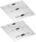 LIFKICH 2 Pièces Housse De Protection De Fauteuil Transparent Coussinet De Pied Transparent De Fauteuil Fauteuil Couvre-Pied Fourniture De Fauteuil