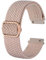 BISONSTRAP Cinturino in Nylon 20mm, Cinturini Regolabili Intrecciati per Uomo e Donna, Rosa con Fibbia Rosa