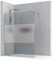 Walk-In Duschwand – 8mm – Maßanfertigung – mit mattem Streifen – 90° Stabistange – ESG Sicherheitsglas Duschabtrennung – rahmenloses Design – Duschwand für Badewanne oder bodeneben – DIN EN 12150