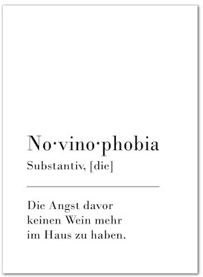 Postkarte, Karte, Grußkarte, Geburtstagskarte, Wein, Novinophobia