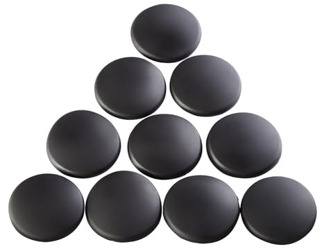 SOTECH 10 Stück Türpuffer Ø 40 mm H: 9 mm schwarz | Anschlagdämpfer selbstklebend - perfekter Schutz für Wände und Möbel