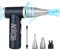 KiCA Electric Air Duster - Jet Fan 2S Rechargeable Air Duster, 117000RPM Brushless Motor, Metal Shell, 56 MPH Wind Speed, Jet Dry Blower for Keyboard, PC, Car & Home Cleaning (Black)