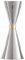 BarBits Japanese Cone Cocktail Jigger - Stainless Steel with Gold Band, Professional Drink Spirit Measure, 25ml - 50ml