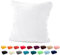 heimtexland ® Flanell Kuschel Kissen Super Soft Dekokissen Plüsch Typ380 Kissenhülle Weiss 48x48 cm