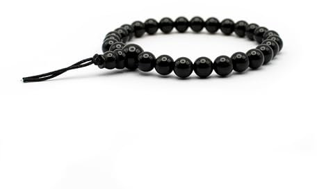 Onyx Armband 6mm Gleichlaufend – Handgefertigter Onyx Schmuck aus Onyx Edelstein – Onyx Stein echt - Unikat aus Deutschland