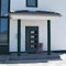 Willood Haustür Anthrazit 110x210 cm Aluminium und PVC