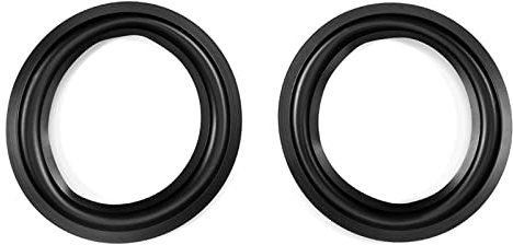 Piezas de Reparación de Altavoces Envolventes con Borde de Goma, Repuesto Resistente Al Desgaste para Reparación de Altavoces, Ideal para Altavoces, 2 Piezas, 6 Pulgadas, Negro