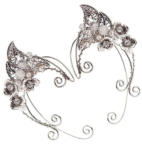 Holibanna Kreative Elfen Ohrclips Handgefertigte Ohrringe Für Cosplay Nicht Piercing Ohrschmuck Für Damen Fantasie Ohrdekorationen Elfen Ohrenschmuck