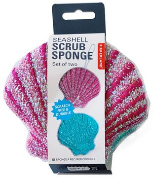 Kikkerland 2-Pack Yellow Scrub Sponges