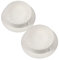 Happyyami 2Pièces Bouchon de Trou de Mur Couvre Obturateur pour Tuyau Mural Décoratif Installation Facile et Cache pour Évacuation de Ventilation Accessoire