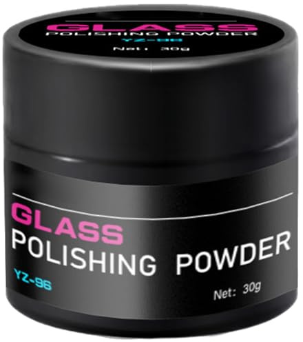 FmtwPhn Glas Kratzer Entferner Fenster 30g Glaspolierpulver Windschutzscheiben Politur Oxid Ölfilmentferner Autoglas-polierpulver Autoglas Reparatur Autowaschpulver Für Den Haushaltver