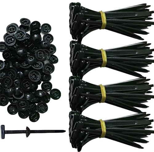 100PCS Nylon Universal Cable Tie Buckle, New Multifunctional Cable Tie Buckle, Heavy Duty Self-Locking Nylon Zip Ties Holder, Multipurpose Plastic Cable Ties Tool for Car Daily Repair