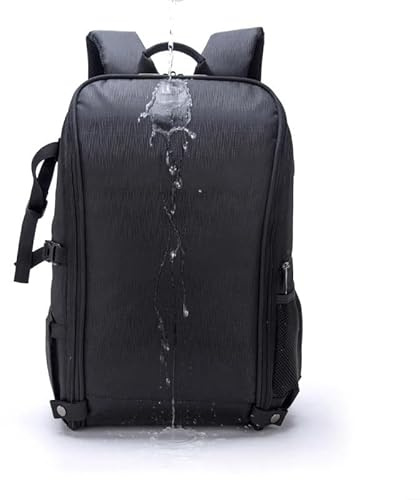 WZKOZDR FPV-Rucksack, wasserdichte Nylon-Innentasche für DJI V2 Brille, Steuergriff, Tragetasche für Kombi-Drohne(Black)