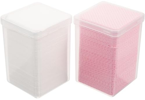 Angoily Salviette per Pulizia Colla Ciglia e Smalto Semipermanente, Monouso e Leggere, Tessuto Non Tessuto, 2 Scatole per Uso Professionale e Domestico