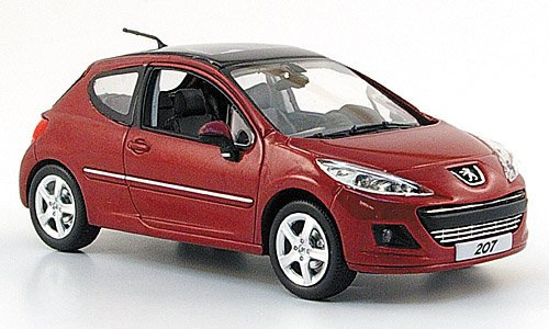 Peugeot 207 Mi-Vie Berline, rot, 2009, Modellauto, Fertigmodell, Norev 1:43