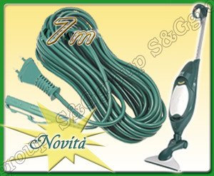 Sconosciuto Cavo 8M per VORWERK Folletto VK 140 con CERTIFICAZIONI