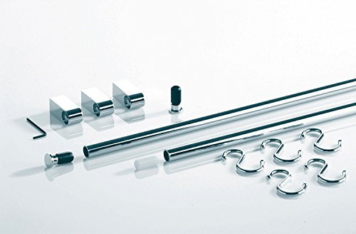 Linero 16 mm Reling-Set Modern 1500 mm, Edelstahl-Optik
