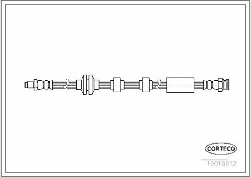 Corteco 19018612 Bremsschlauch vorne