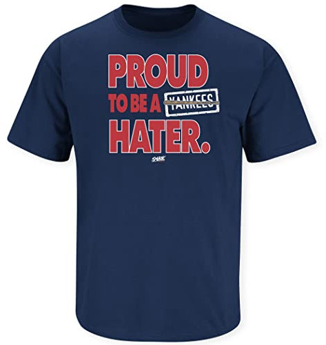 Smack Apparel Boston Red Sox. Stolz darauf, eine Yankees Hater Marineblau T-Shirt S (3 x), Unisex-Erwachsene Herren Damen, navy, XXX-Large