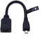 Micro HDMI auf HDMI Adapter Konverter kompatibel mit Tablets Foto Video Kamera/BlackBerry Z30 Smartphone, Asus Zenbook Tablet, Go Pro GoPro Hero 3 4 5 (20 cm)