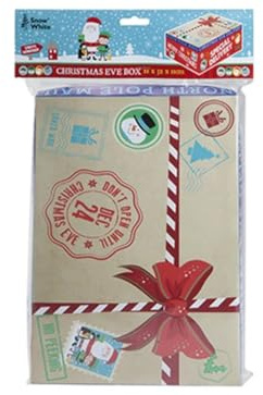 Festive Multicolor Special Delivery Christmas Eve Box - Mini - 17 cm x 26.5 cm x 8.5cm (1 Pc.) - Premium Quality - Perfect for Unique Holiday Gifts, Muliticolor