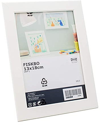 IKEA Fiskbo Bilderrahmen, 13 x 18 cm, weiß - 4 Stück