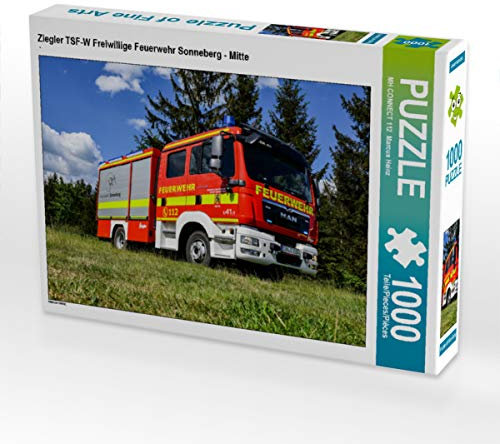 CALVENDO Puzzle Ziegler TSF-W Freiwillige Feuerwehr Sonneberg - Mitte 1000 Teile Lege-Größe 64 x 48 cm Foto-Puzzle Bild von M. Heinz