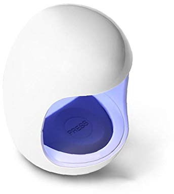White Egg Shape UV LED Nail Lamp 6W One Finger Nail Gel Polish Drying Machine Smart Curing Electric Nail Dryer