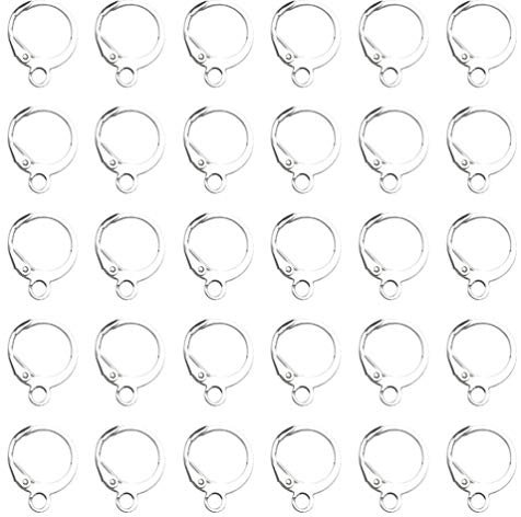 100 Stück Runde Hebel Ohrhaken Für Diy Ohrringe Silber Ohrring Verschlüsse Für Schmuckherstellung Und Kunsthandwerk