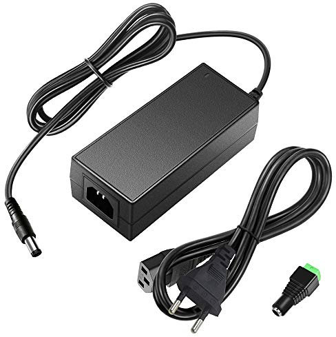 SHNITPWR 12V Netzteil Adapter LED Trafo 5A 60W Stromversorgung AC 100V ~ 240V bis DC 12 Volt Spannungswandler Transformator 5,5x2,5mm für LED Streifen Licht Überwachungskameras Computer Bildschirm