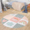 TT Home Teppich Kinderzimmer Kinderteppich Spielmatte Babymatte Modern Jungs Mädchen, Farbe: Pink, Größe:120 cm Rund