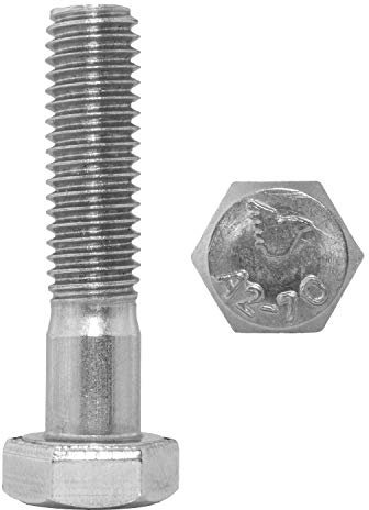 Sechskantschrauben mit Schaft M16 X 100 mm DIN 931 aus Edelstahl A2 (2 Stück) - V2A Maschinenschrauben mit Teilgewinde