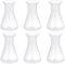UKCOCO Erlenmeyer Flask Set- 6pcs 50ml Plastic Conical Flask Experiment Flask Laboratory Tool for Lab, Experiment, Chemistry, Science Studies etc.
