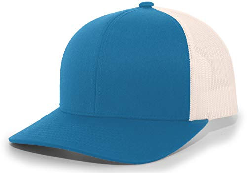 Pacific Headwear Snapback Trucker: stylische Unisex Cap für ganztägigen Komfort, Panther Teal/Beige/Panther Teal, Einheitsgröße