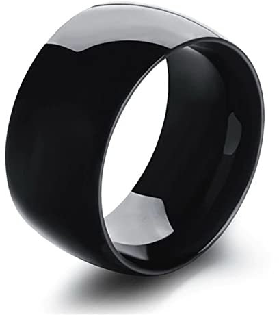 ZENSE - Herrenring aus schwarzem Titanstahl ZR0164