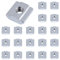 Yeepeo 20 Stück Nutensteine Nut 6 - Typ B, M4 Nutsteine Set T-Nut Kohlenstoffstahl T Nutenstein Set für Aluminiumprofil-Extrusionsschlitz 20-Serie