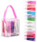 M&U MAKE YOU UP M&U Lipgloss-Set mit Tragetasche, 12-teilig, verschiedene Geschmacksrichtungen, feuchtigkeitsspendender und glänzender Lipgloss