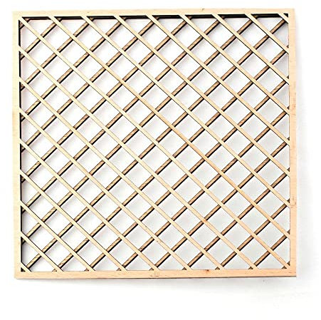 Melody Jane Dolls House Large Trellis Wall Panel Miniature Bare Wood Garden Accessory 1:12