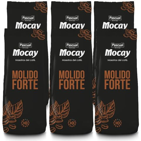 Mocay – Pack 6 Paquetes de Café Molido Forte – 6 x 250 gr
