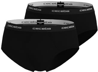 Ceceba Herren Slip schwarz Uni 2er Pack 8