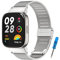 MIJOBS Redmi Watch 3 Correa,Pulsera Acero Inoxidable Metal Replacement Band Compatible para Xiaomi Redmi Watch 3 Correa Pulsera