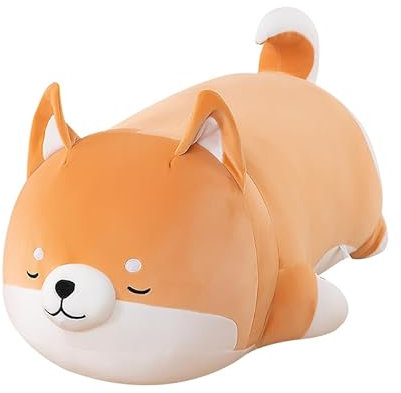 Yeqivo Plüsch Welpen Niedliches Kuscheltier Lebensecht 13.5 Zoll gefüllte Bären für Weihnachten Valentinstag Geburtstag Hochzeitsfeier(70CM,Shiba Inu)