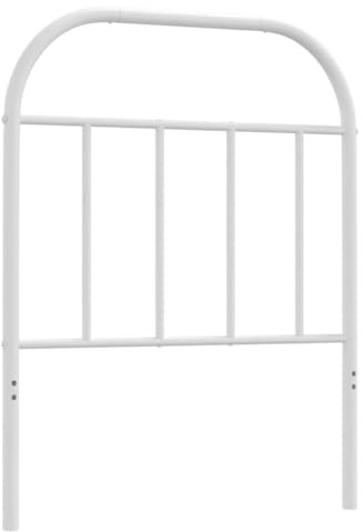 vidaXL Ersatz-Kopfteil Metall Weiß 75 cm