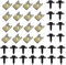RobLuX 30 Pezzi Vite per Autoveicoli e Auto U-clips Clips Carrozzeria Dadi a U per Auto Clip Viti Carene Bulloni di Fissaggio per Paraurti per Paraurti Auto Interni Porta Auto Pannello Paraurti