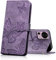 CXTcase Coque pour Xiaomi 13 Lite, Housse en Cuir PU Etui à Rabat,Magnétique Pochette Portefeuille Étui de Protection pour Xiaomi 13 Lite, Viola