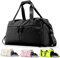 VEAGIA Weekender Seesack mit Schuhfach und Nasstasche, für den Alltag, Übernachtung, für Damen und Herren, Reisen, Handgepäck, Turnbeutel, Schwarz, M, Reisetasche