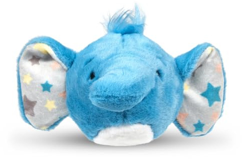 Petface Little Pet Esmee Elephant Plush Dog Toy with Squeaker (Pack of 1) | Plush Character Texture Soft Ball with Durable Built-In Squeaky Design, for Small Pups