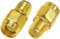 HiAoey SMA Koaxialadapter Kabel Geschlecht RP SMA Stecker zu SMA Buchse RP SMA Stecker auf SMA Jack Coax Adapter Low Loss für WiFi Radio Antenne, Eingangskabel Audio, Router RF SMA Anschluss 2PCS